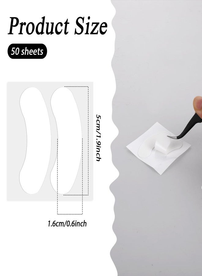 Styquenzer وسادات للعين لتطويل الرموش، 100 قطعة، وسادات تحت العين لتطويل الرموش، وسادات لاصقة لرفع الرموش، وسادات لتجعيد الرموش، وسادات إسفنجية للعين خالية من الوبر لتطويل الرموش، تجعيد، تلوين، ورفع. - Image 3